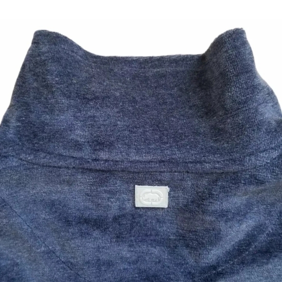 Ecko UnItd Mens Full Zip Long Sleeve Velour Track Jacket Size XL Blue Spell-out. - Picture 7 of 9